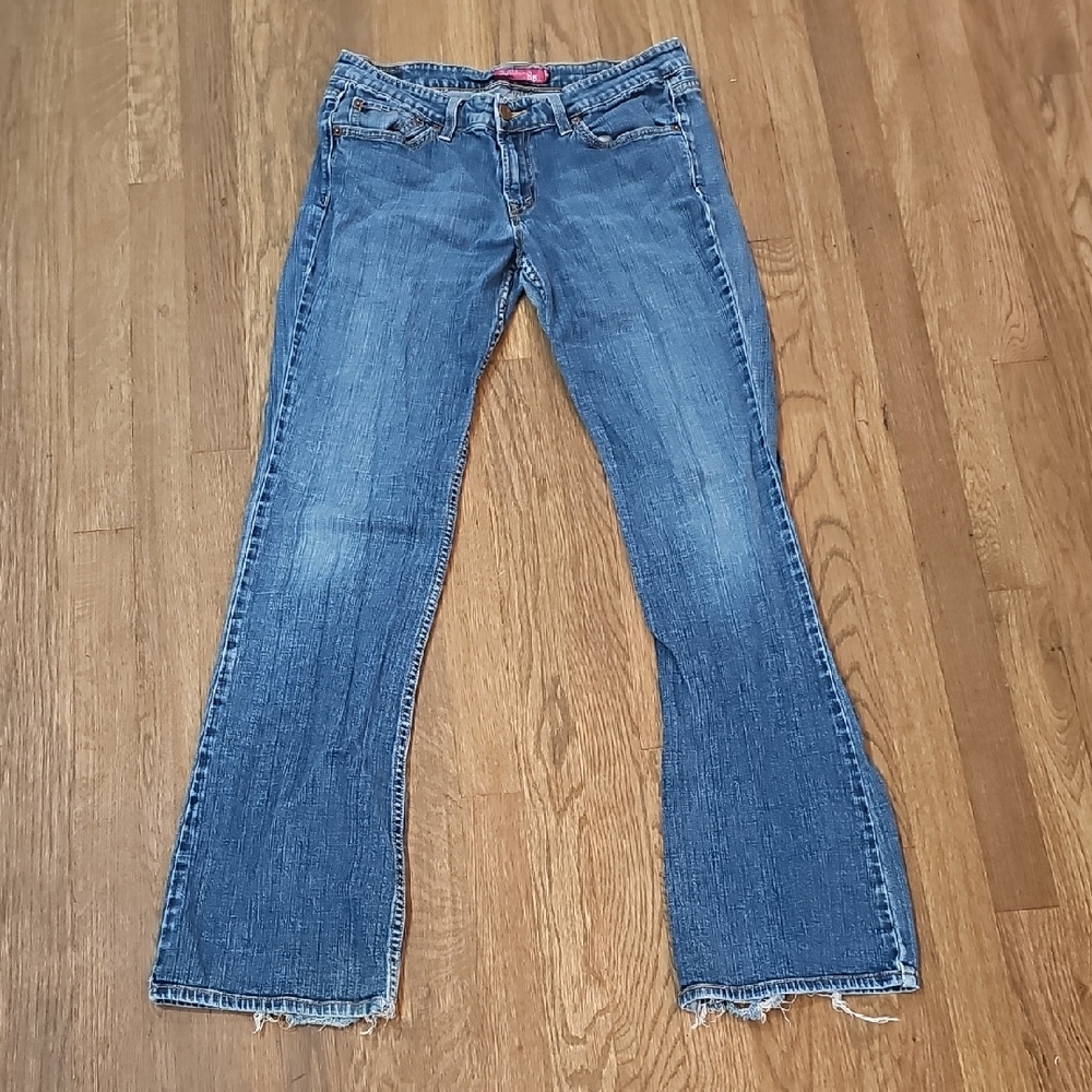 Classic Soft Worn Levis Vintage Jeans Sz 5 8 Boot Cut Flared Freyed